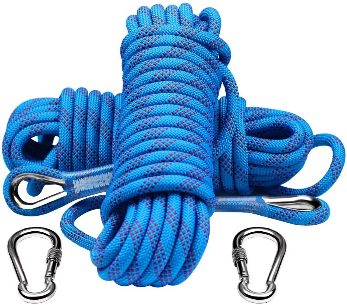 11MM 3300lb Strong Nylon Static Rock Climbing Rope Outdoor Static Safety  Ropes