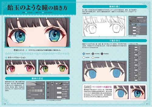 How to Draw Eyes that Sparkle Art Japanese Anime Manga Illustration Technique - Picture 4 of 8