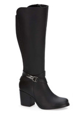 botas de piel altas de mujer negro ANDREA