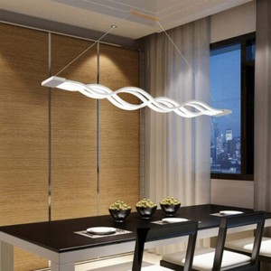 80w Led Lampe Suspendue Lustre Pour Salle A Manger Wave Lighting Moderne Ebay