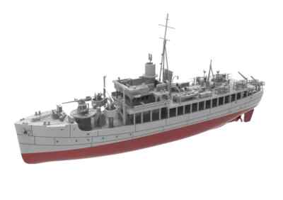 RHWS015S 1/700 HMS Greet Britannia  Isles Class Armed Trawlers Liscomb FULL HULL