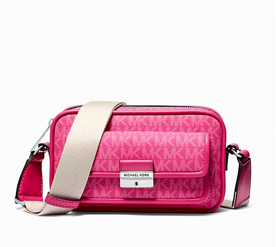 New Michael Kors Bradshaw Extra-Small Logo Camera Crossbody bag