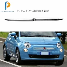 Chrome Front Bumper Upper Grill Moulding Trim For Fiat 500 2007-2015 Left &Right