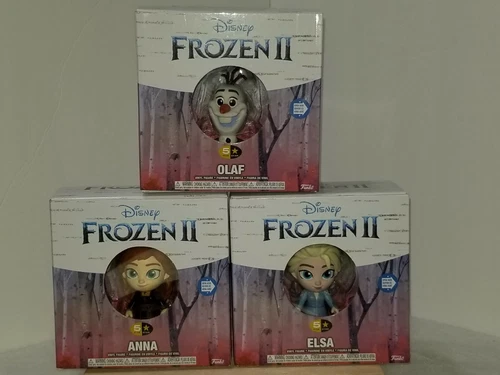 DISNEY FUNKO FROZEN 2 COMPLETE SET ANNA ELSA OLAF VINYL 3.5" FIGURES NIB