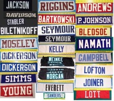 3" BLACK Iron-On Vinyl Letters for ANY NAME for a Jersey Nameplate