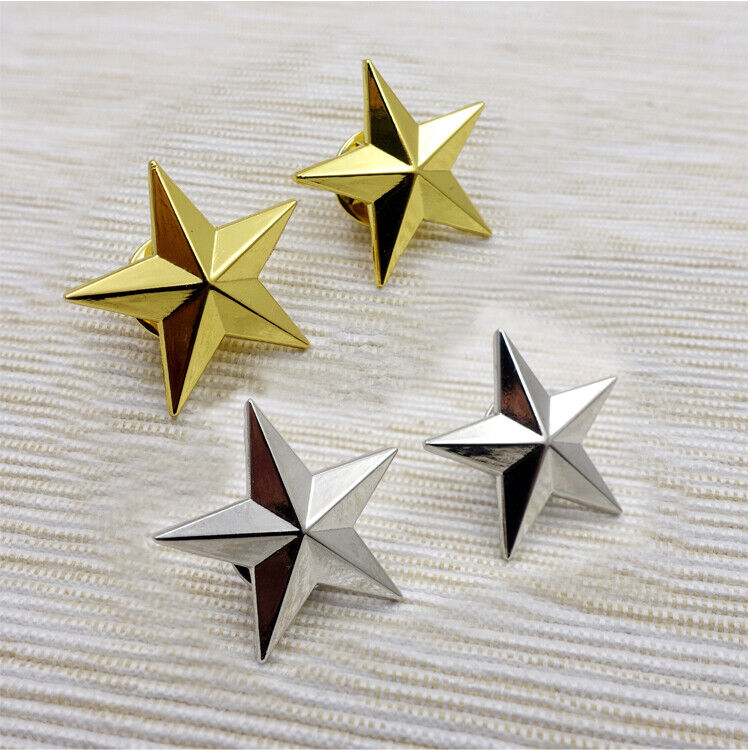  Super Star Lapel Pins - 1 Black and Gold Super Star  Recognition Pins 1 Pack : Office Products