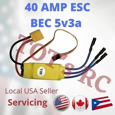 40AMP ESC 40a ESC 4s ESC For RC Airplane FPV Wing RC Helicopter w/ BEC 5v2a