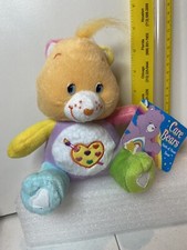 Care Bears - Seated Work of Heart Bear - 7in. Plush 2006 - Nanco - New w/Tags