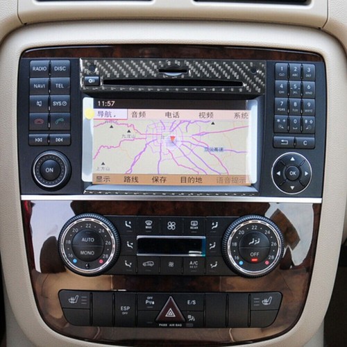 2pcs For Mercedes R320 R350 Carbon Fiber CD Player Interior Trim - Picture 5 of 9