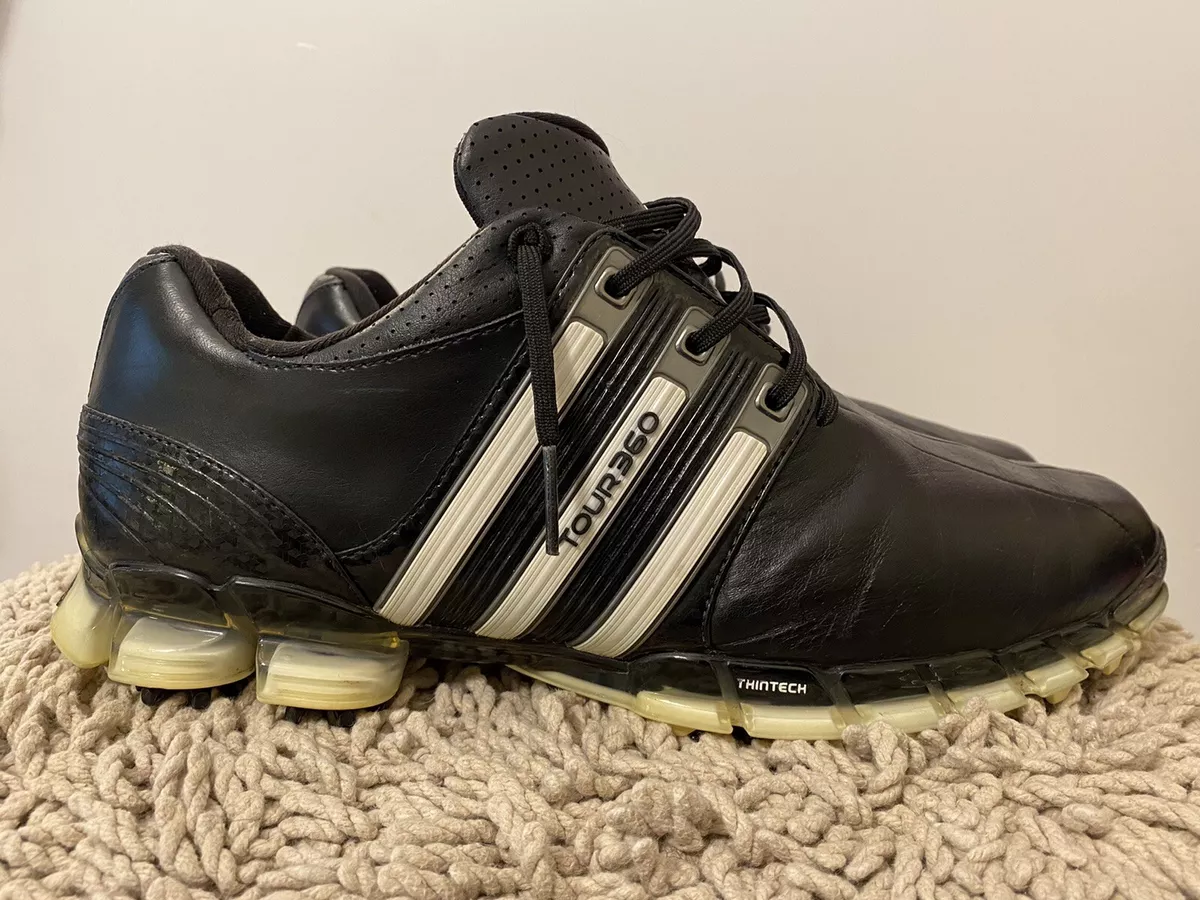 Klasseværelse Sindsro Snart Adidas Tour 360 ATV, Art # 672570, Mens Golf Shoes, Black / White, Size 12  | eBay