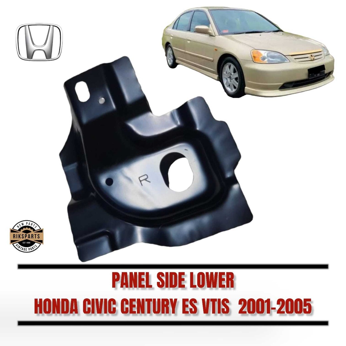 Honda Civic VTIS 01-05 Stiffener Rear Panel Side Lower Genuine