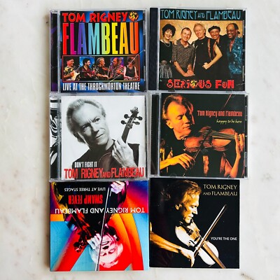 Tom Rigney And Flambeau Live At The Throckmorton Theatre + More CD Lot of 6