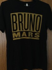 Bruno Mars - 24 K Magic World Tour - Black Shirt - L - Canvas