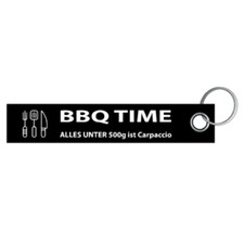 BBQ Time Alles unter 500g Grillen Schlüsselanhänger Schlüsselband Lanyard 3x16cm