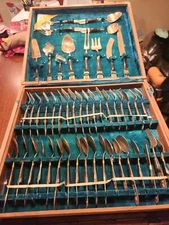 Authentic Antique Bronze Thailand Flatware (1964) With Original Documents