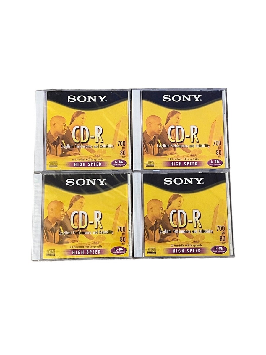 SONY CD-R Cd Recordable Disc's 10pk High Speed 80mins Retro for