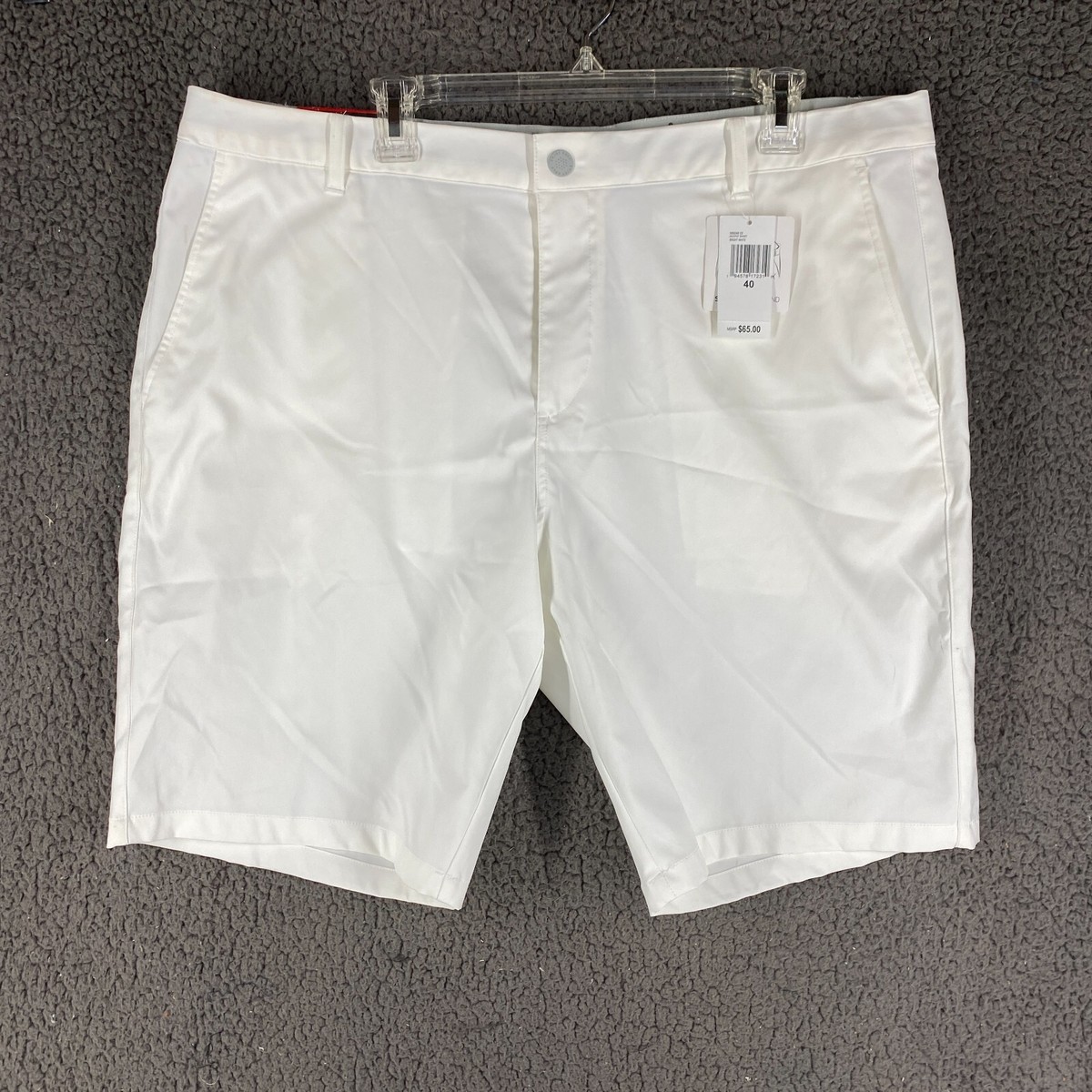 Puma Jackpot Puma Performance Golf Shorts Puma Jackpot Golf Shorts  Technical Performance Fabric White Size