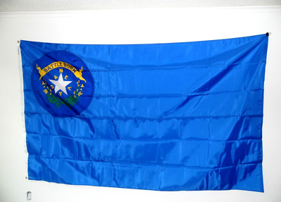 Nevada Flag 5 x 8 Annin Flagmakers  NYL GLO  Made in USA NOS