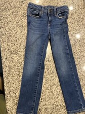 Gap Kids Sz 5 Girls Super Skinny Jeans Stretch Adjustable Waist EUC