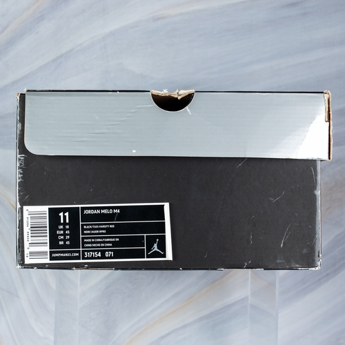 Jordan Melo M4 Size 11 Black Red Bred Basketball Shoes New in Box 317154-071 - 第 12/14 張圖片