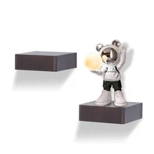 5x5 Inch Floating Shelves for WallSolid Wood Mini Square Shelf for Small Spac...