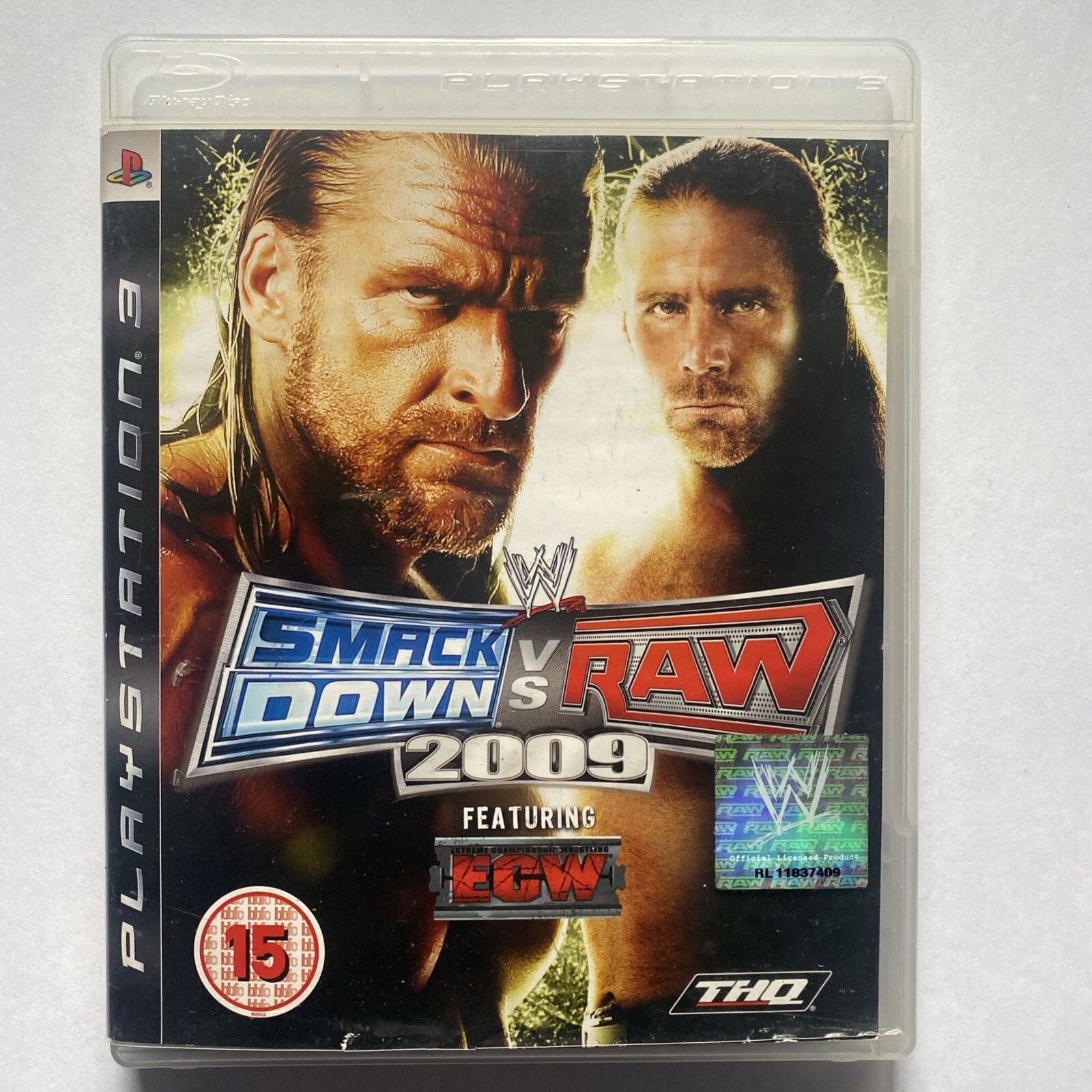 WWE SmackDown vs Raw 2009 PS3 PAL Complete With Manual THQ Wrestling Game