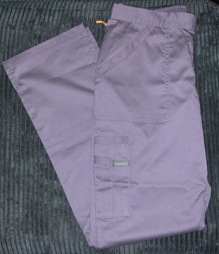 Landau ProFlex Scrub Pants Womens Xs Gray Soft Stretch NWT - Picture 2 of 4