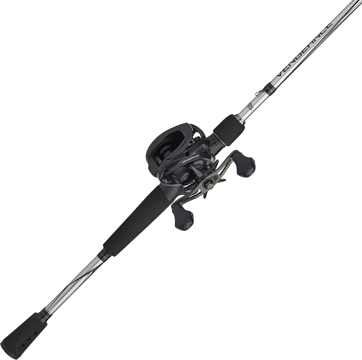 Vengeance Low Profile Baitcast Reel and Fishing Rod Combo
