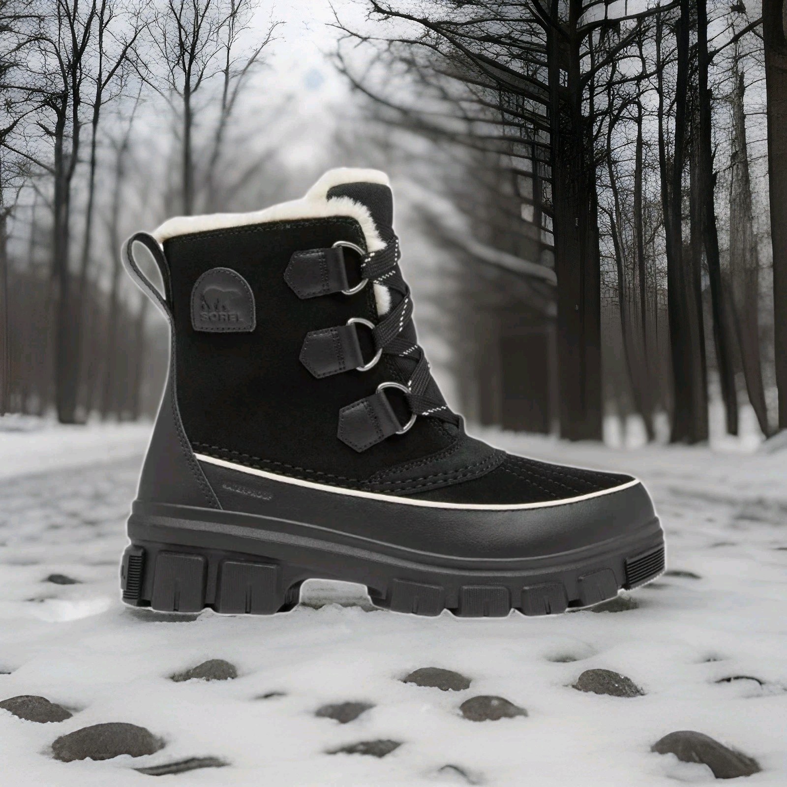 NEW Wmn's SZ 8, Sorel Tivoli V WP Boots Waterproof Insulate NL5113-010 BLACK