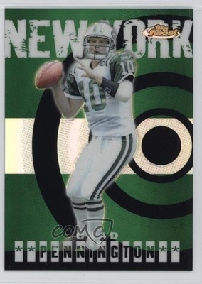 2004 Topps Finest Refractor 118/199 Chad Pennington #40 0d08