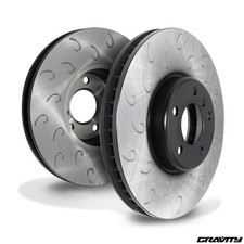 FRONT HOOKED VENTED 348mm BRAKE DISKS For BMW 5 6 7 SERIES F10 F11 F13 10-18