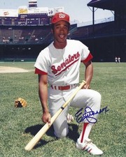 Signed 8x10 ELLIOTT MADDOX Washington Senators Autographed photo -COA