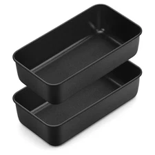 Non-Stick Loaf Pan Set of 2 Stainless Steel Rectangle Bread Pans for Homemade