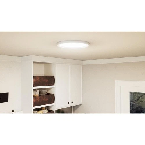 Outskirts - 28W LED Flush Mount-1 Inch Tall and 15 Inch Wide-Brushed Nickel - Picture 2 of 12