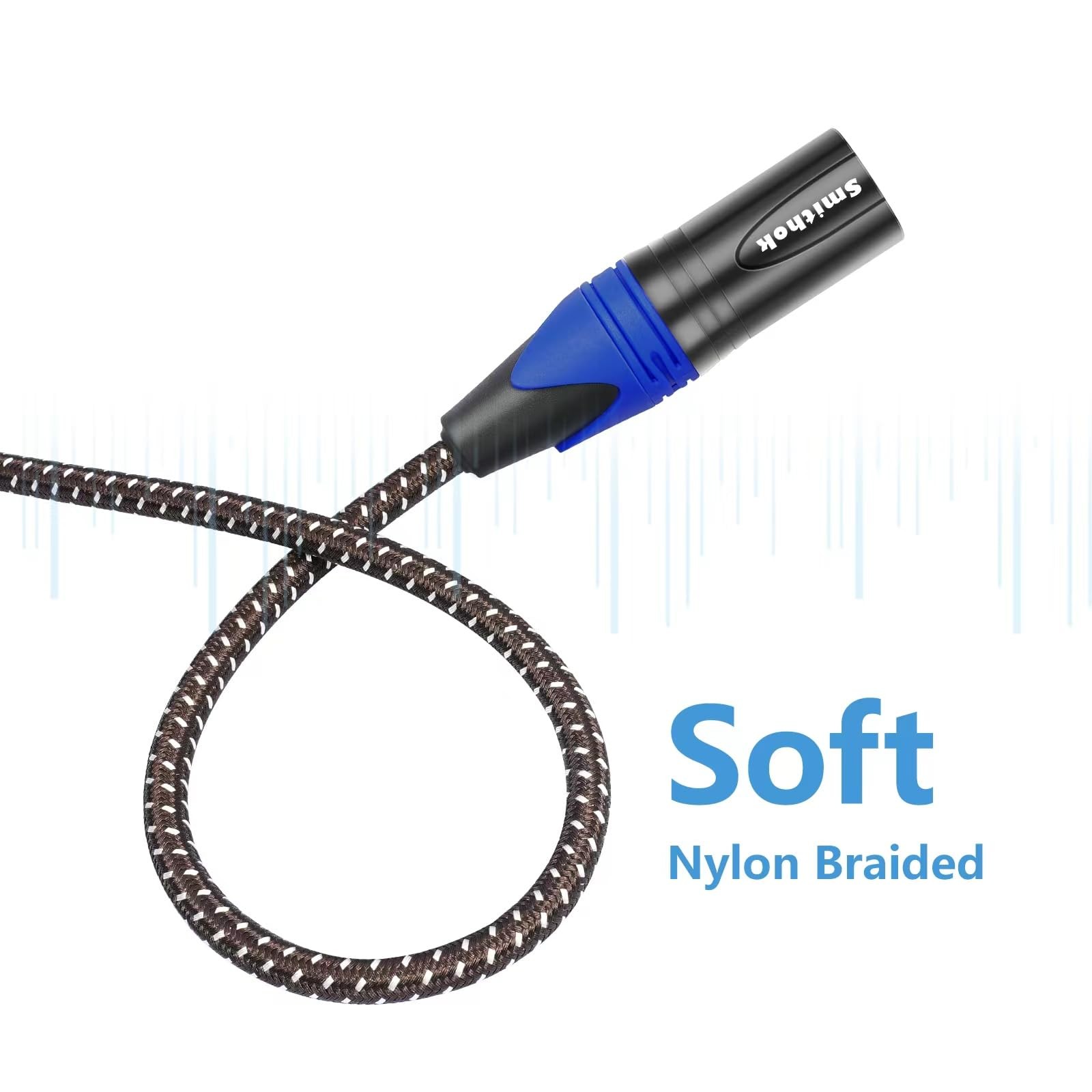 2Pack 1/4" to XLR Cable,Heavy Duty Nylon Braided,Gold Plated Plug,Balanced 1/... thumbnail 7