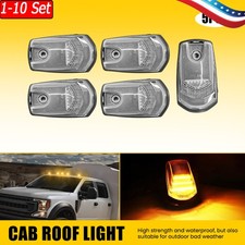 1-10 Set Cab Roof Marker Lamps Amber Led Clear For 17-2022 Ford F-350 Super Duty 1-10 Set Cab Roof Marker Lamps Amber Led Clear For 17-2022 Ford F-350 Super Duty