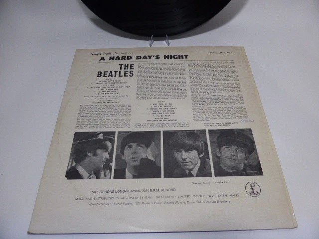 The Beatles A Hard Days Night RARE 1969 Australian Parlophobe Orange Label Vinyl - Image 4 of 4