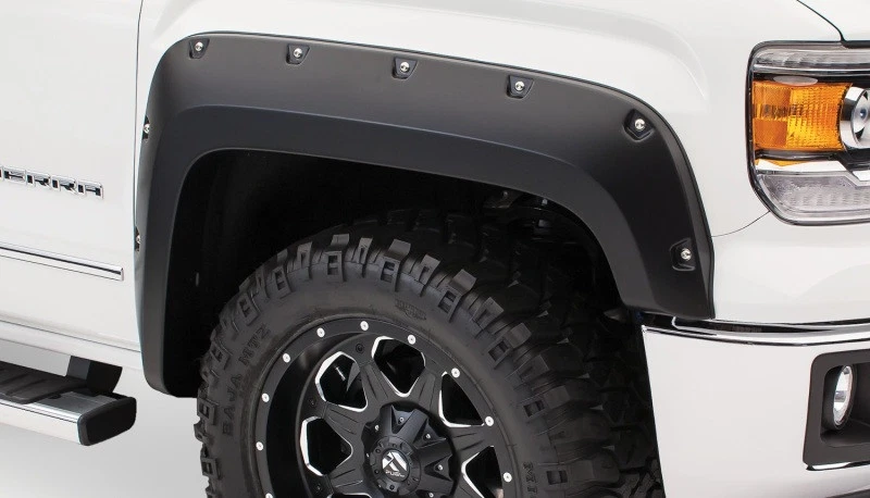Bushwacker 40974-02 llamaradas estilo bolsillo para GMC Sierra 1500 16-18 - negro Foto 3 de 4