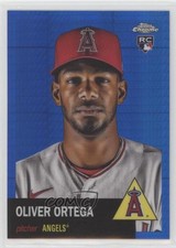 2022 Topps Chrome Platinum Anniversary Blue Prism Refractor Oliver Ortega 3pu