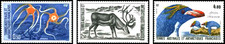 Timbres Animaux Mammifères Faune marine Oiseaux TAAF 122/124 ** - 89299GF