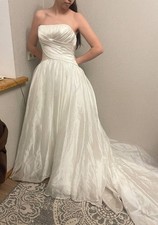 Maggie Sottero Satin Wedding Dress Ivory US 10