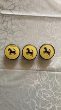 Ferrari Original Vintage Wheel Center Caps 3 Pieces Fits Many Models Oem