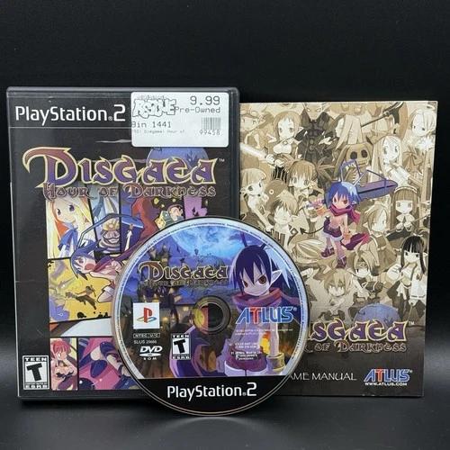 Disgaea: Hour of Darkness - Sony PlayStation 2 PS2 - Black Label CIB w/ manual