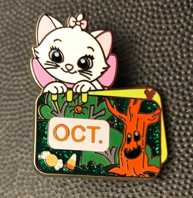 Disney pin 160511 Marie October Hidden Mickey 2023 Monthly Shanghai Halloween