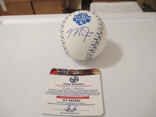 Mike Trout Los Angeles Angels Signed Autographed Allstar Baseball COA