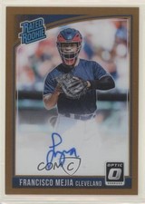 2018 Panini Donruss Optic Bronze Prizm Francisco Mejia #RRS-FM Auto 05qn
