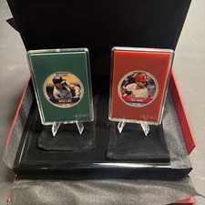 2024 AGORO 2pc MLB Coin Ruby Trea Turner 17/100 Emrld Royce Lewis 347/500