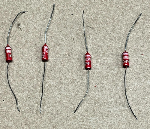 Vintage Raytheon Reds 1n66 diode germanium 1950's  LOT OF 4  NOS