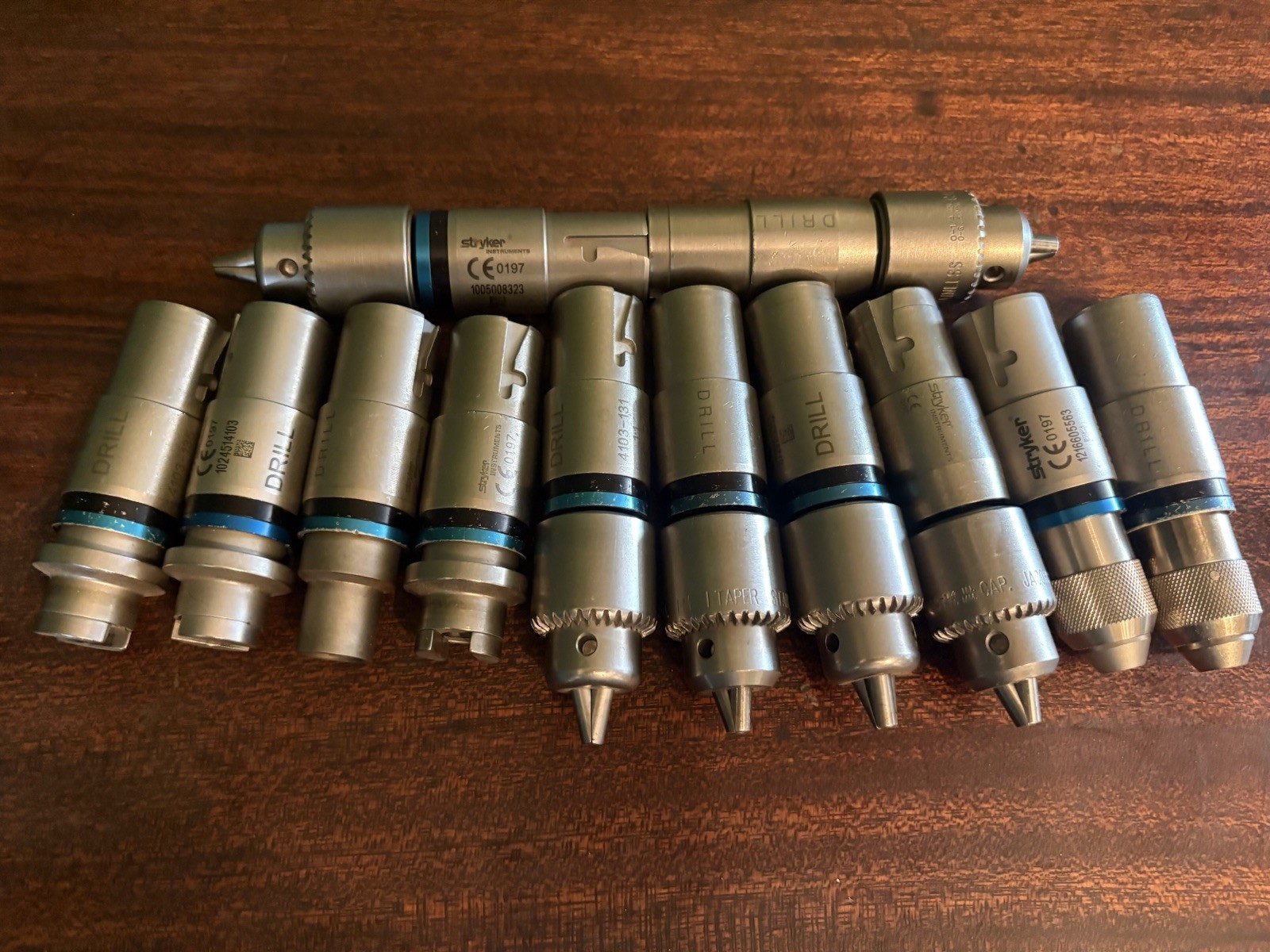 Strykerdrill Attachment Lot Of 12 4103-131 4103-135 4103-110 4103-160