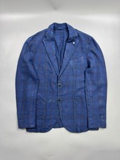 Men  s L.B.M. 1911 Linen Cotton Summer Two Button Blazer Size IT 48 R Y1262 